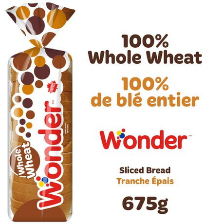 Wonder 100% Whole Wheat Bread, 675 g