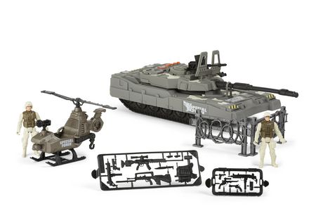 kid connection military tank and helicopter play set