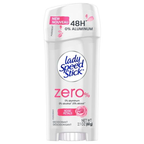 Lady Speed Stick Zero Deodorant pour Femme, Pétales de Rose