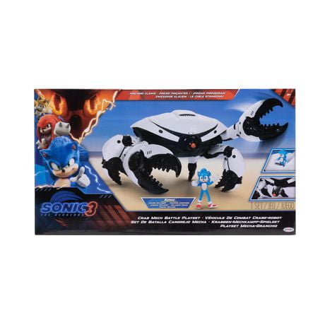 Sonic 3 Movie - 2.5" Crab Mech Battle Playset with Sonic Figure