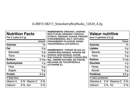 strawberry rice rusks