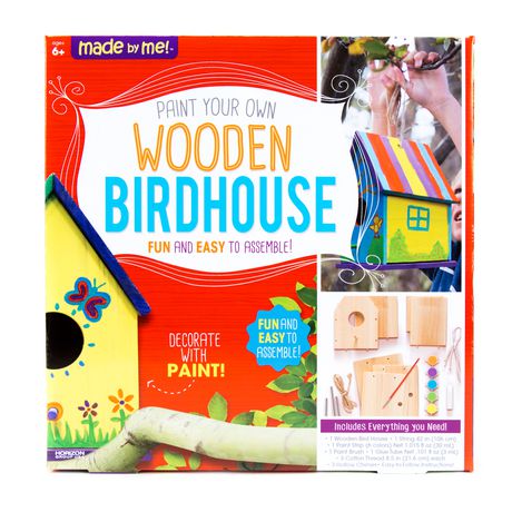 Made by Me Wooden Birdhouse with Wind Chimes | Walmart Canada