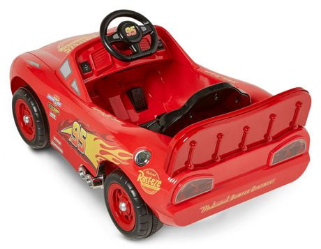 Disney Pixar Cars 3 Lightning McQueen Parent Steer Assist 6 Volt Ride ...