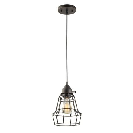caged lighting. globe electric 1light oil rubbed bronze vintage caged pendant lighting i