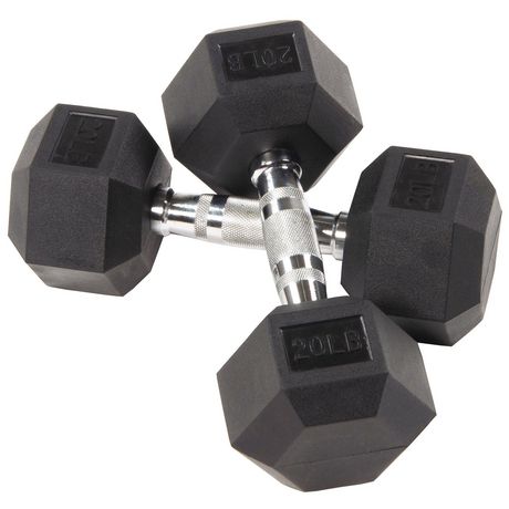 Pair Single 5-100 lbs Rubber Coated Encased Hex Dumbbell Hand Weight Set 