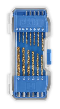 Hart Piece Titanium Drill Bit Set With Protective Storage Case Walmart Canada