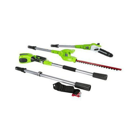 Greenworks 40V 8.5-Inch Cordless Pole Saw with Hedge Trimmer Attachment, Battery and Charger Not Included