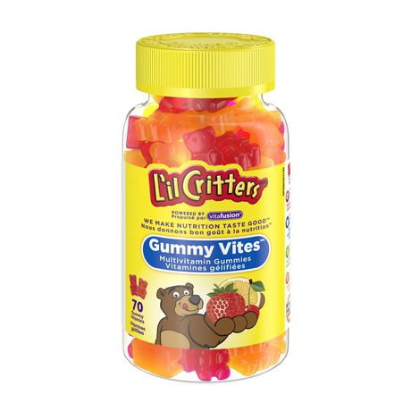 Vitamines gelifiées L'il Critters Multivitamines complètes GummyVites pour enfants