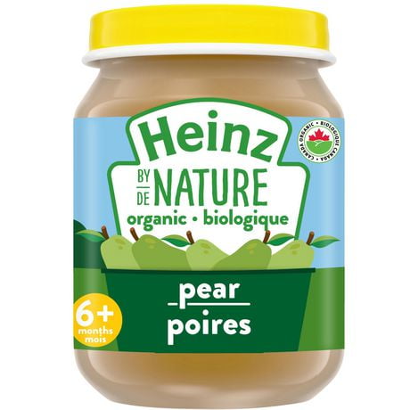 Aliments biologiques pour bébés Heinz de Nature – Poires en purée 128 ml