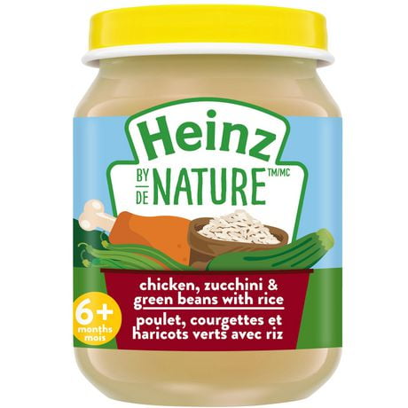 Aliments Pour Bebes Heinz De Nature Poulet Courgettes Et Haricots Verts Avec Riz En Puree Walmart Canada