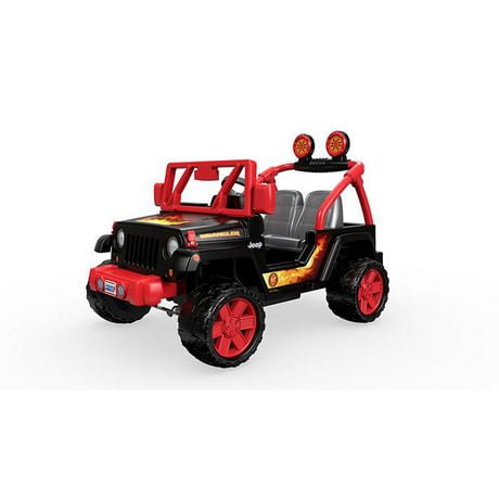 power wheels tough talking jeep wrangler powered vehicle toy