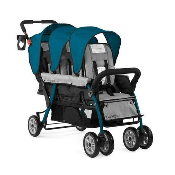 Gaggle Compass 3-Seat Triple Stroller, Teal