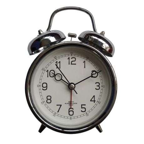 hometrends Retro Metal Alarm Clock