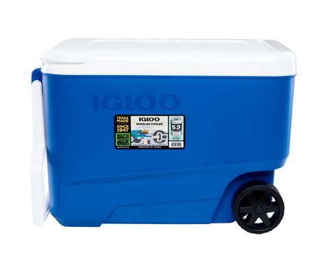 Igloo Trailmate 70 QT Thermecool Roller Cooler, WHT.Stratos Gry.WHT.BLK