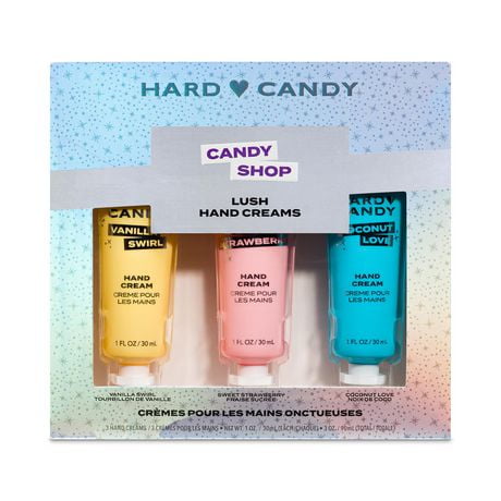 Hard Candy Cremes Pour Les Mains Onctueuses Coffret cadeau 3 pièces