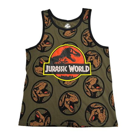 Jurassic World Men's Logo Sleeveless Tank