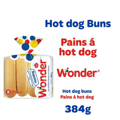 Pains à hot-dog blancs Wonder 384g