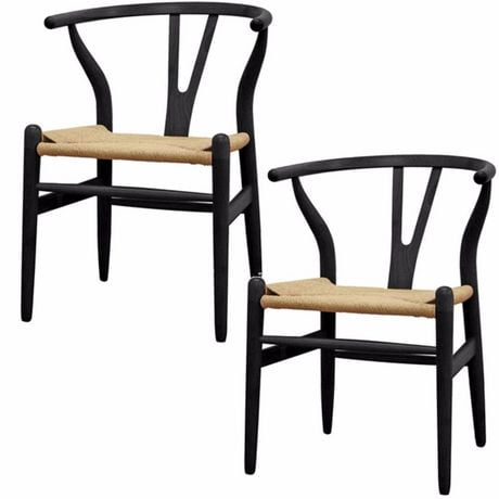 Chaises noire Nicer Furniture en bois