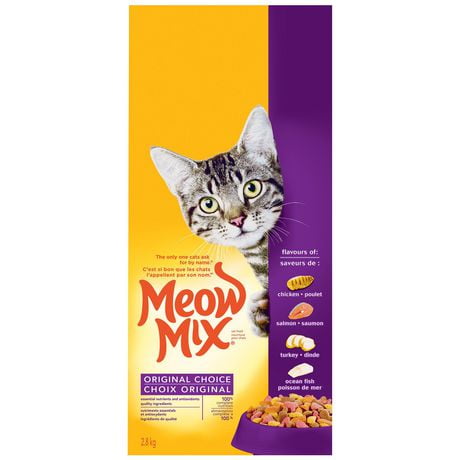 Meow Mix Cat Food Original Choice 2.8 kg, Meow Mix 2.8KG