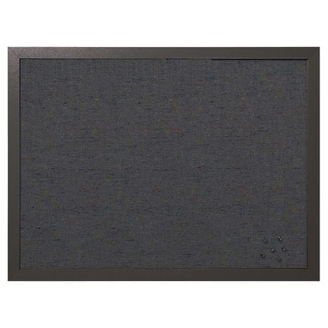 MasterVision 24 in. x 18 in. Designer Fabric Bulletin Board - Black