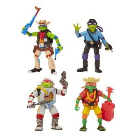 Teenage Mutant Ninja Turtles: Mutant Mayhem Costume Turtle Basic Figure 4-Pack by Playmates Toys