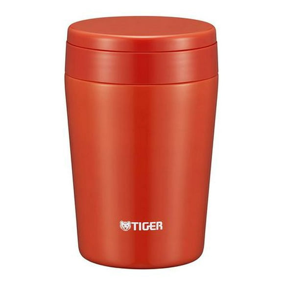 Tiger MCL-B038RC Vacuum Insulated Stainless Steel Food Jar 0.38L, Chili Red