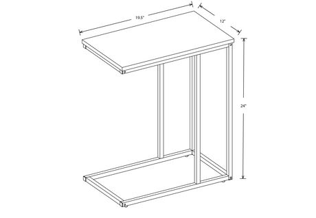 Accent Table Reclaimed Wood Black Metal Frame Walmart Canada