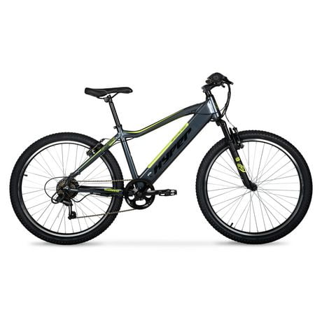 Vélo de montagne électrique Hyper Bicycles 26" 36V pour adultes, avec assistance au pédalage, moteur E-Bike de 250W, couleur noire.