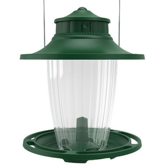 More Birds Large Lantern Hopper Feeder - Spring Loaded Top with SureFill No Spill™ - 3.8 lb Capacity