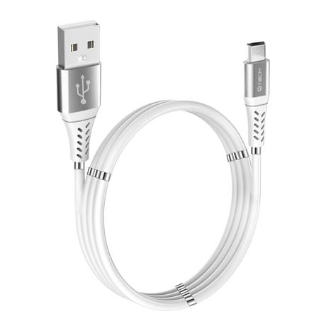 Câble de recharge CJ Tech micro USB avec gestion de câble magnétique 6 pi