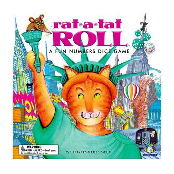 Gamewright Rat-a-Tat Roll A Fun Numbers Dice Game