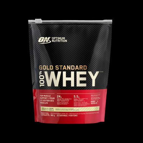 ON GSW VANILLA ICE CREAM, Delicious and complete fast-digesting protein with whey protein isolate as the primary source.