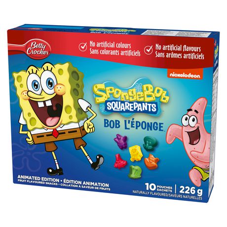 Betty Crocker Gluten Free SpongeBob SquarePants Animated Edition Fruit ...