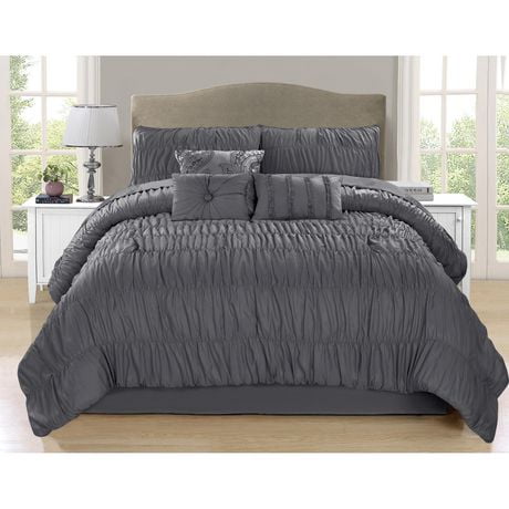 Safdie Co Home Deluxe Collection Charcoal 100 Polyester