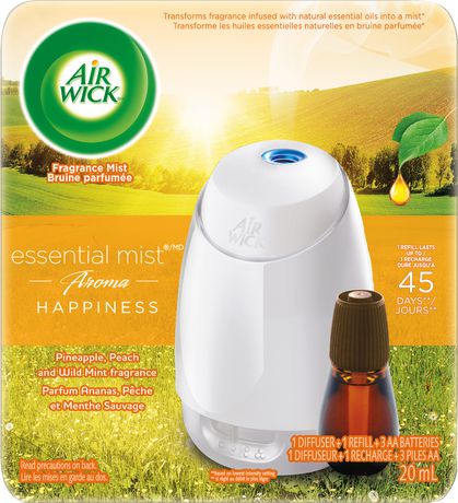 Air Wick Essentials Oils Amuse-bouche électrique Oasis Turquoise diffuseur  électrique et pièce de rechange