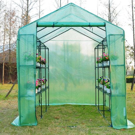 Outsunny 8'x6'x7' Greenhouse Plastic - Walmart.ca