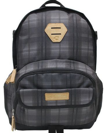 Tony Hawk Plaid Backpack Black/Grey