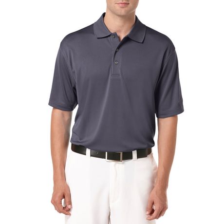 Ben Hogan Men's Golf Performance Solid Textured Short Sleeve Polo Shirt Nine Iron S