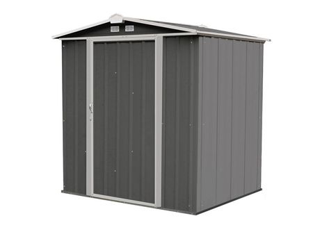 ezee shed steel storage 6 x 5 ft. galvanized low gable