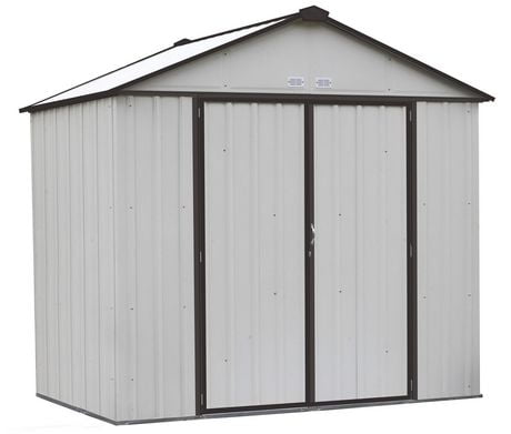 ezee shed steel storage 8 x 7 ft. galvanized high gable