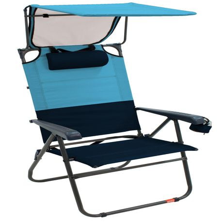 RIO Gear Hi-Boy Aluminum Canopy Chair - Blue Sky/Navy