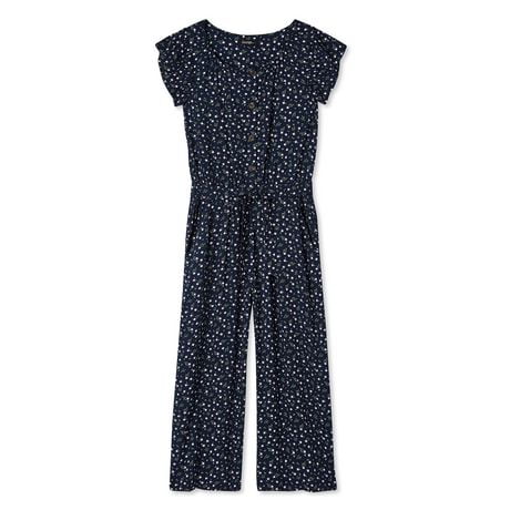 George Girls' Tie-Front Jumpsuit | Walmart Canada