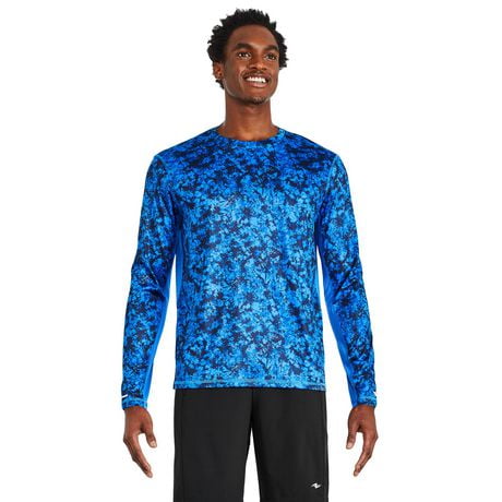 Athletic Works Men's Long Sleeve Colour Block Tee | Walmart Canada