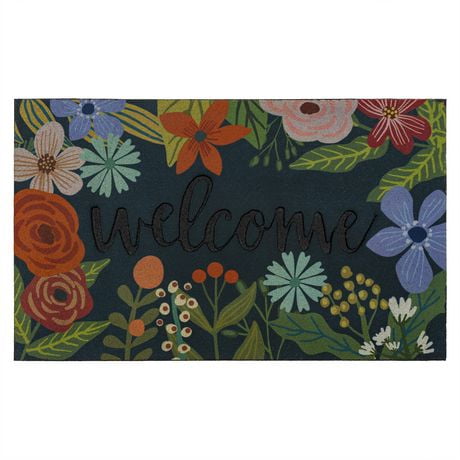 Mohawk Home - Tapis d’entrée multicolore de 45,7 cm × 76,2 cm (1 pi 6 po × 2 pi 6 po) Stainedglass Florets