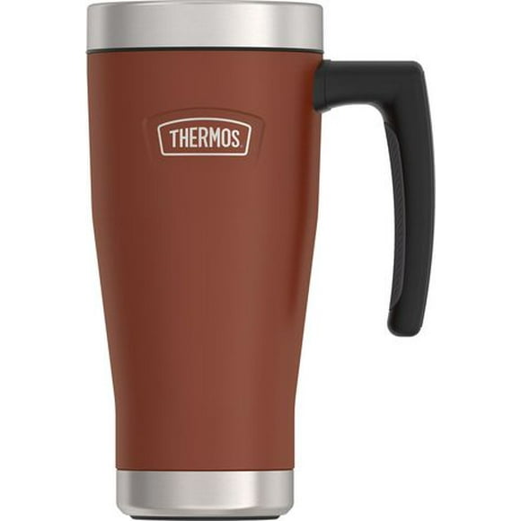 Thermos Tasse de Voyage en Acier Inoxydable Isolée Sous Vide de la Série Icon de 16 OZ, Saddle 16 Oz, Selle