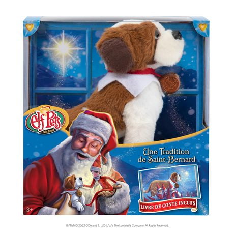 Elf Pets - St. Bernard Tradition - Book & Pack – French, St. Bernard Book