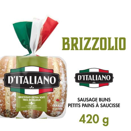 D'Italiano Petits pains saucisses moelleux Brizzolio 420g