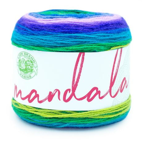 Lion Brand Yarn Mandala Peacock Self-Striping Yarn | Walmart Canada