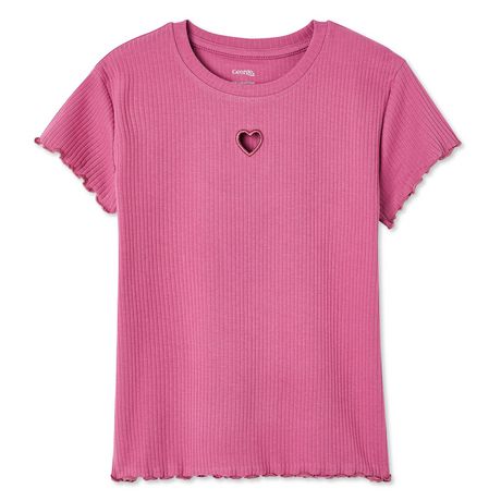 Girls 10/12 Pink Glitter Love Lace Shirt Ransom Girl Clothing Brand Size 10  12