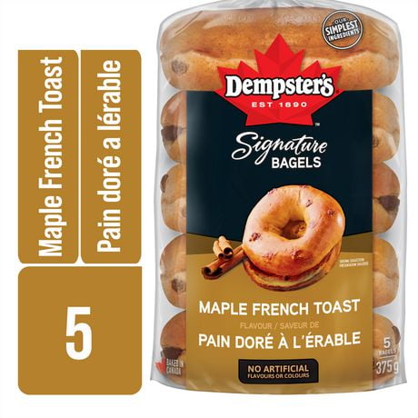 Bagels saveur de pain doré à l’érable Dempster's® Signature Emb. de 5; 375 g
